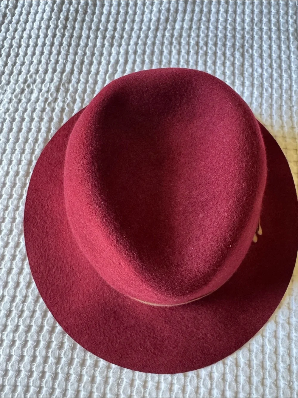 Goorin Bros Wine Fedora with Tan Band